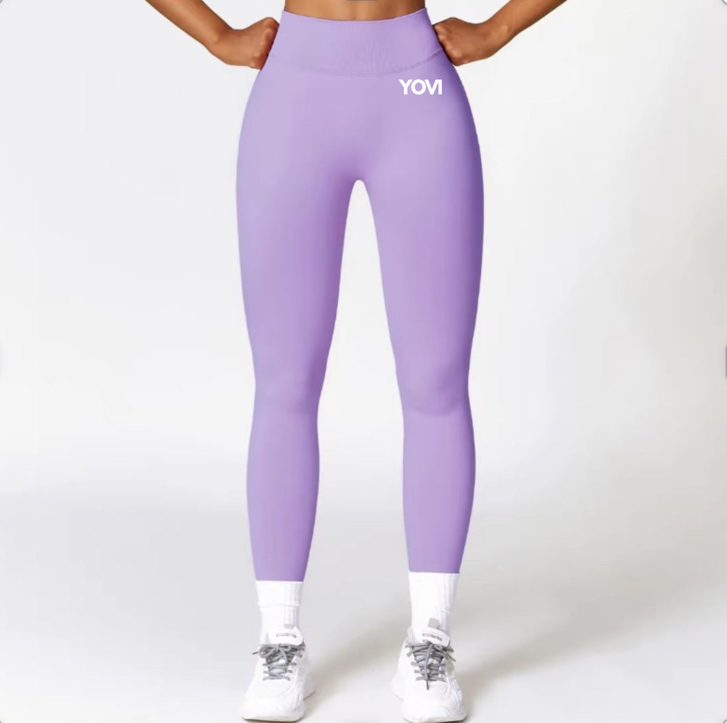 V Back Seamless Leggings