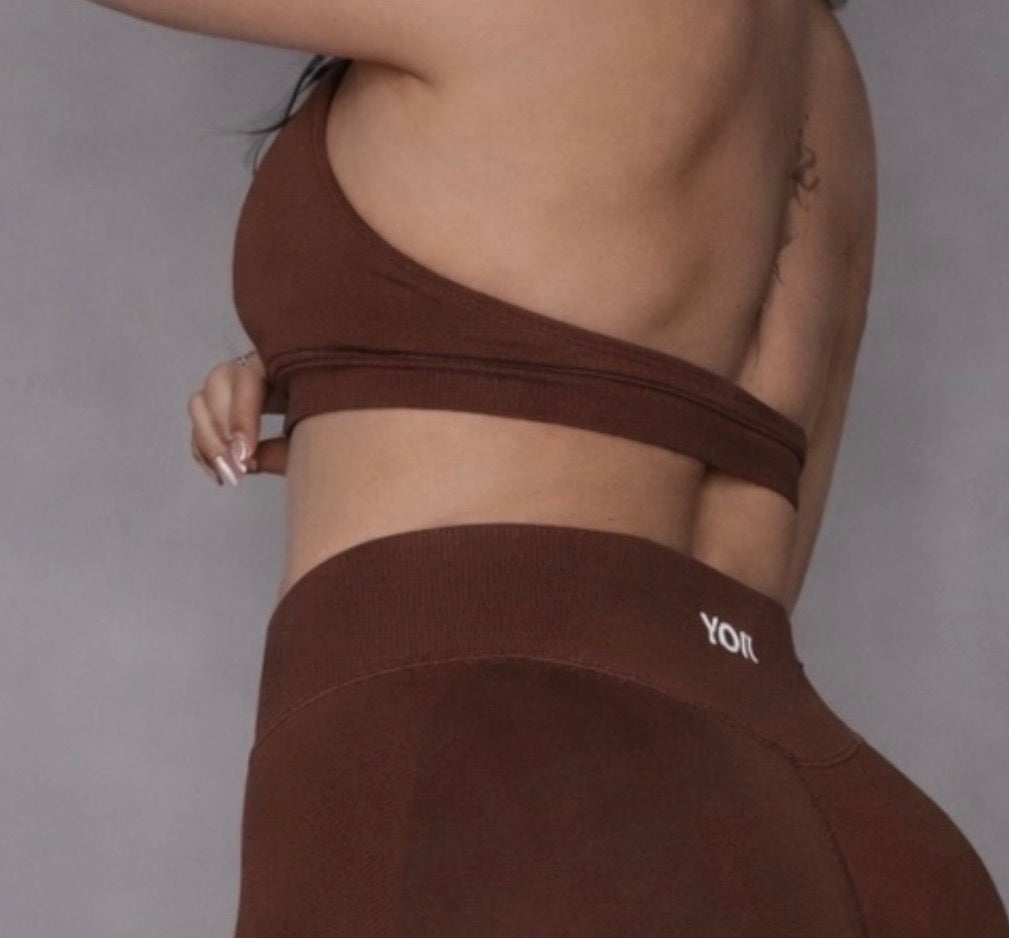 Brown Sports Bra